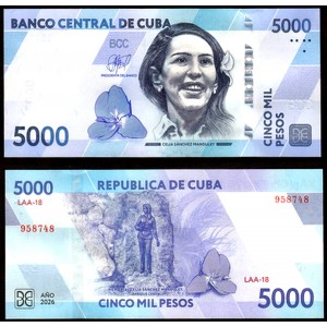 CUBA 5000 Pesos 2026