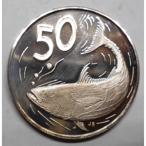 COOK ISLANDS 50 Cents 1977...