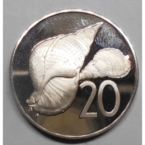 COOK ISLANDS 20 Cents 1977...