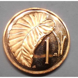 COOK ISLANDS 1 Cent 1977 Proof
