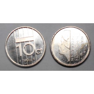 NETHERLANDS 10 Cents 1996