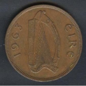 IRELAND 1 Penny 1963