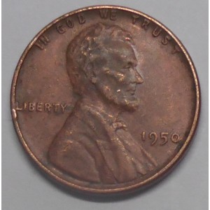 USA 1 Cent 1950  Lincoln