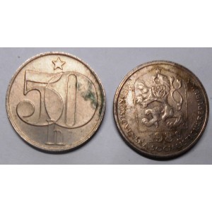 CZECHOSLOVAKIA 50 Haleru 1989