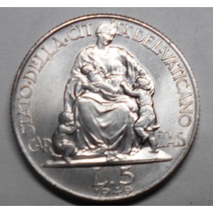 VATICANO 5 Lire 1949