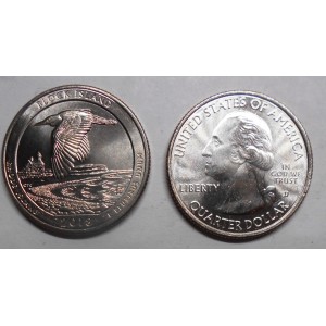 USA 1/4 Dollar 2018 D Rhode...