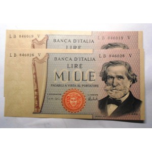 1000 Lire Verdi 15.2.1973