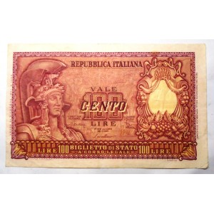 100 Lire 31.12.1951 Di...