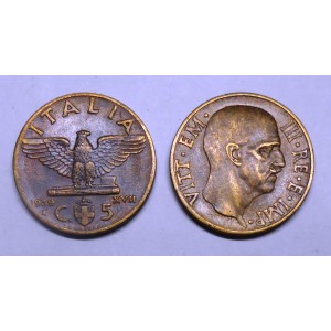 5 Centesimi 1939 BRONZITAL