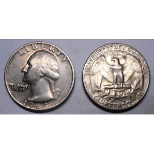 USA Washington Quarter 1968