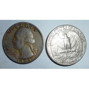 USA Washington Quarter 1981 P