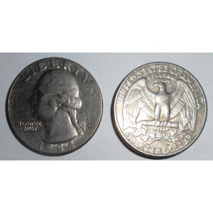 USA Washington Quarter 1984 D