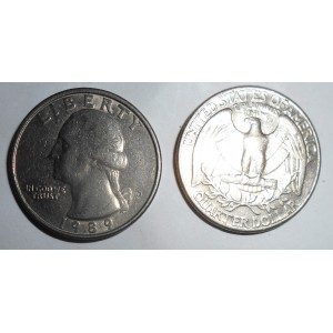 USA Washington Quarter 1989 D
