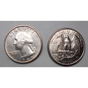 USA Washington Quarter 1989 P