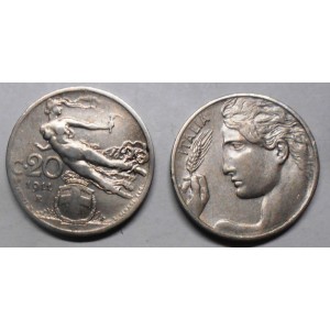 20 Centesimi 1911 donna...