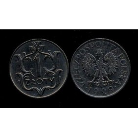 POLAND 1 Zloty 1929