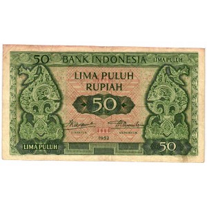 INDONESIA 50 Rupiah 1952