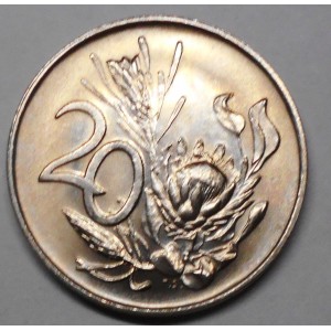 SOUTH AFRICA 20 Cents 1972