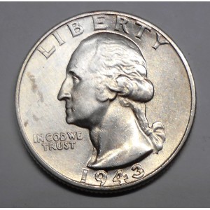 USA Washington Quarter 1943 AG