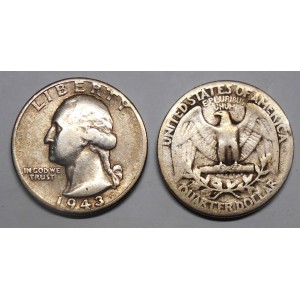 USA Washington Quarter 1943 AG