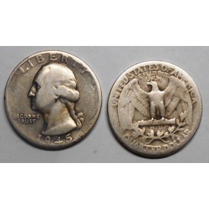USA Washington Quarter 1945