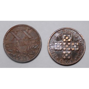 PORTUGAL 20 Centavos 1964
