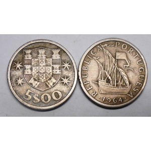 PORTUGAL 5 Escudos 1964