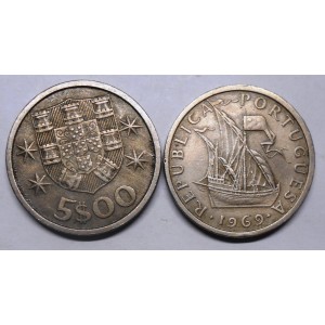 PORTUGAL 5 Escudos 1969