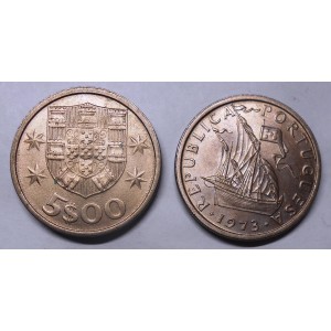 PORTUGAL 5 Escudos 1973