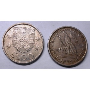 PORTUGAL 5 Escudos 1976