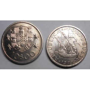 PORTUGAL 10 Escudos 1971