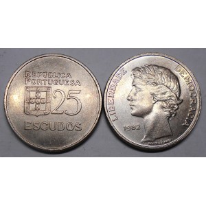 PORTUGAL 25 Escudos 1982