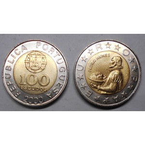 PORTUGAL 100 Escudos 2000...