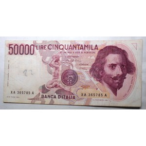 50.000 Lire Bernini 1° Tipo...