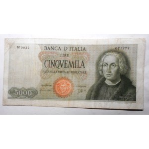 5000 Lire 1964 1 Caravella...
