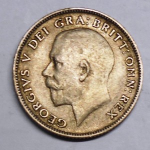 GREAT BRITAIN 6 Pence 1921...