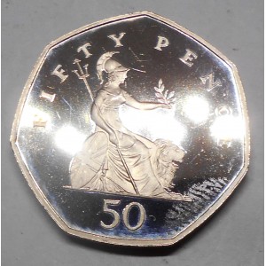 GREAT BRITAIN 50 Pence 2007...