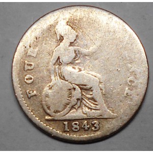 GREAT BRITAIN 4 Pence 1843...