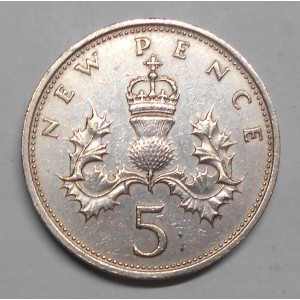 GREAT BRITAIN 5 Pence 1969