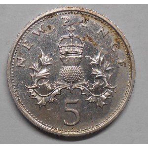 GREAT BRITAIN 5 Pence 1980