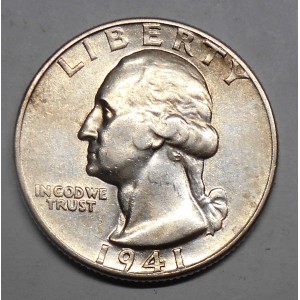 USA Washington Quarter 1941 AG