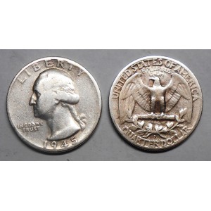 USA Washington Quarter 1945 S