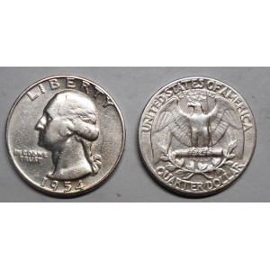 USA Washington Quarter 1954 AG