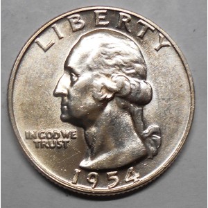 USA Washington Quarter 1954 AG