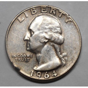USA Washington Quarter 1964 AG