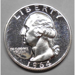 USA Washington Quarter 1964...