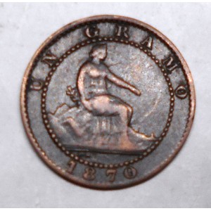 SPAIN 1 Centimo 1870