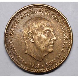 SPAIN 1 Peseta 1966 (67)