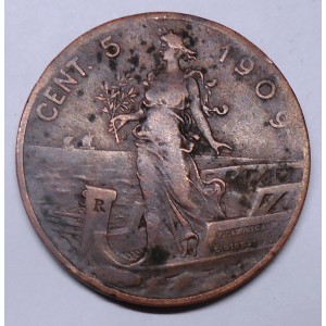 5 Centesimi 1909