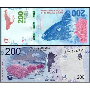 ARGENTINA 200 Pesos 2019...